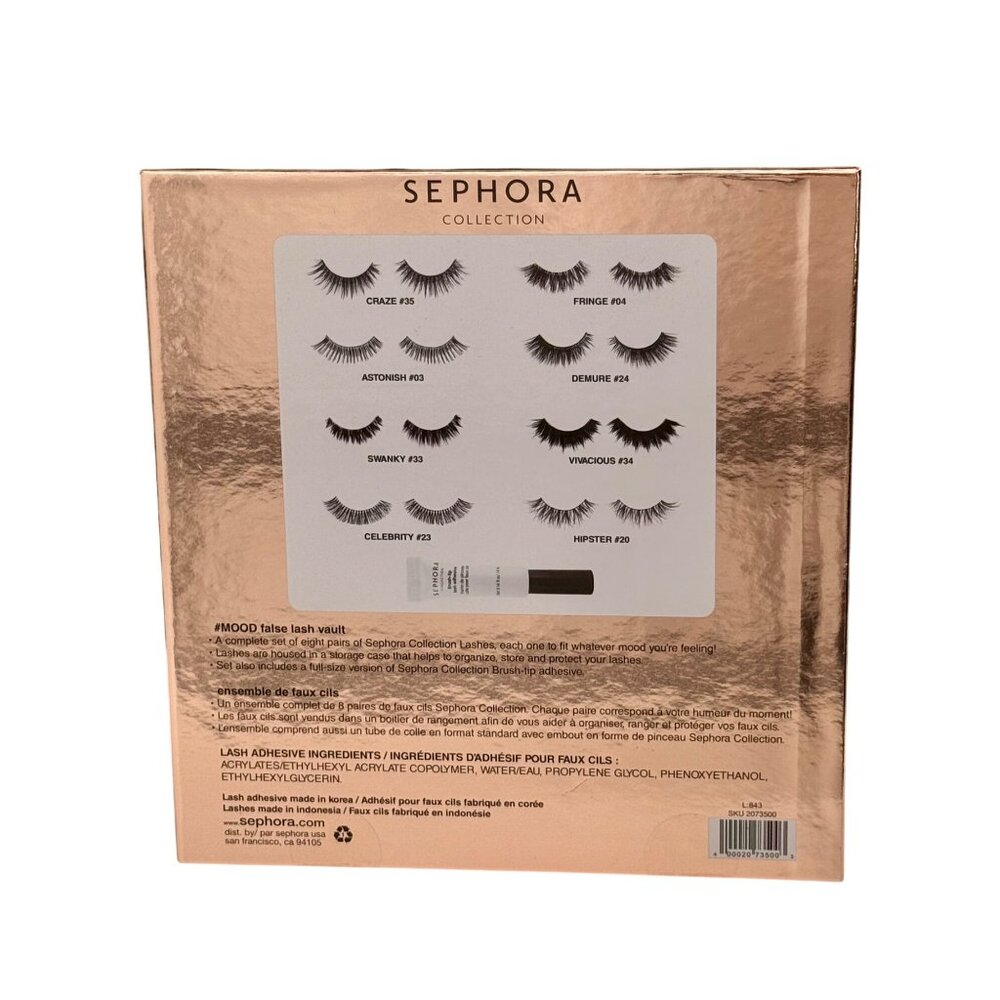 Sephora Collection #Mood False Lash Vault - Eye Lashes MUA Adhesive Glue Makeup - Picture 8 of 9